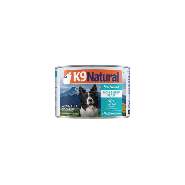 K9 Natural Canned Food K9 Natural NZ Hoki & Beef Feast Canned Dog Food 170g