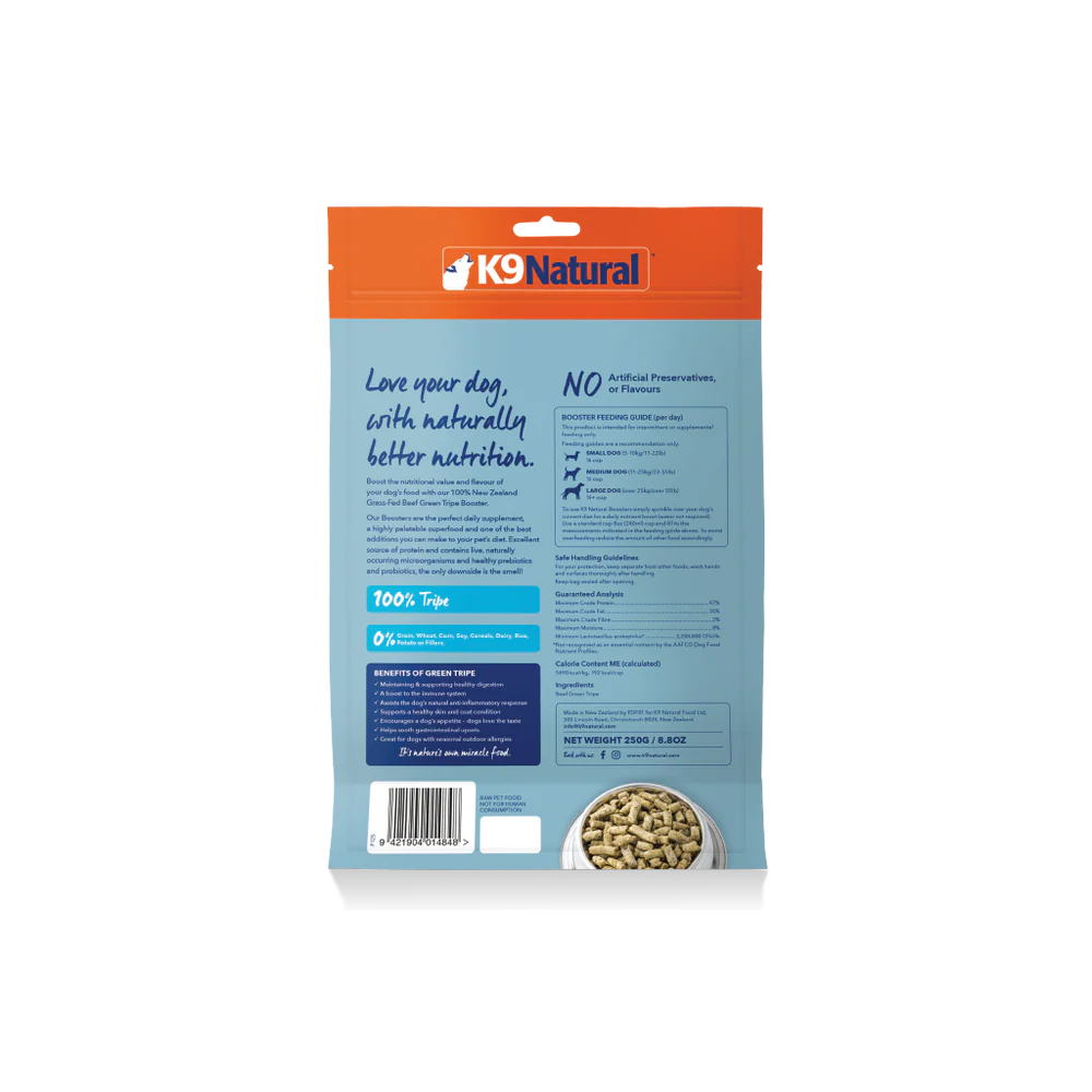 K9 Natural Freeze Dried K9 Natural Freeze Dried Beef Green Tripe Booster