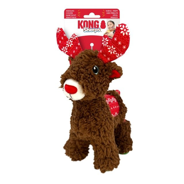 Kong Toys Kong Holiday Sherps Reindeer Md Dog Toy