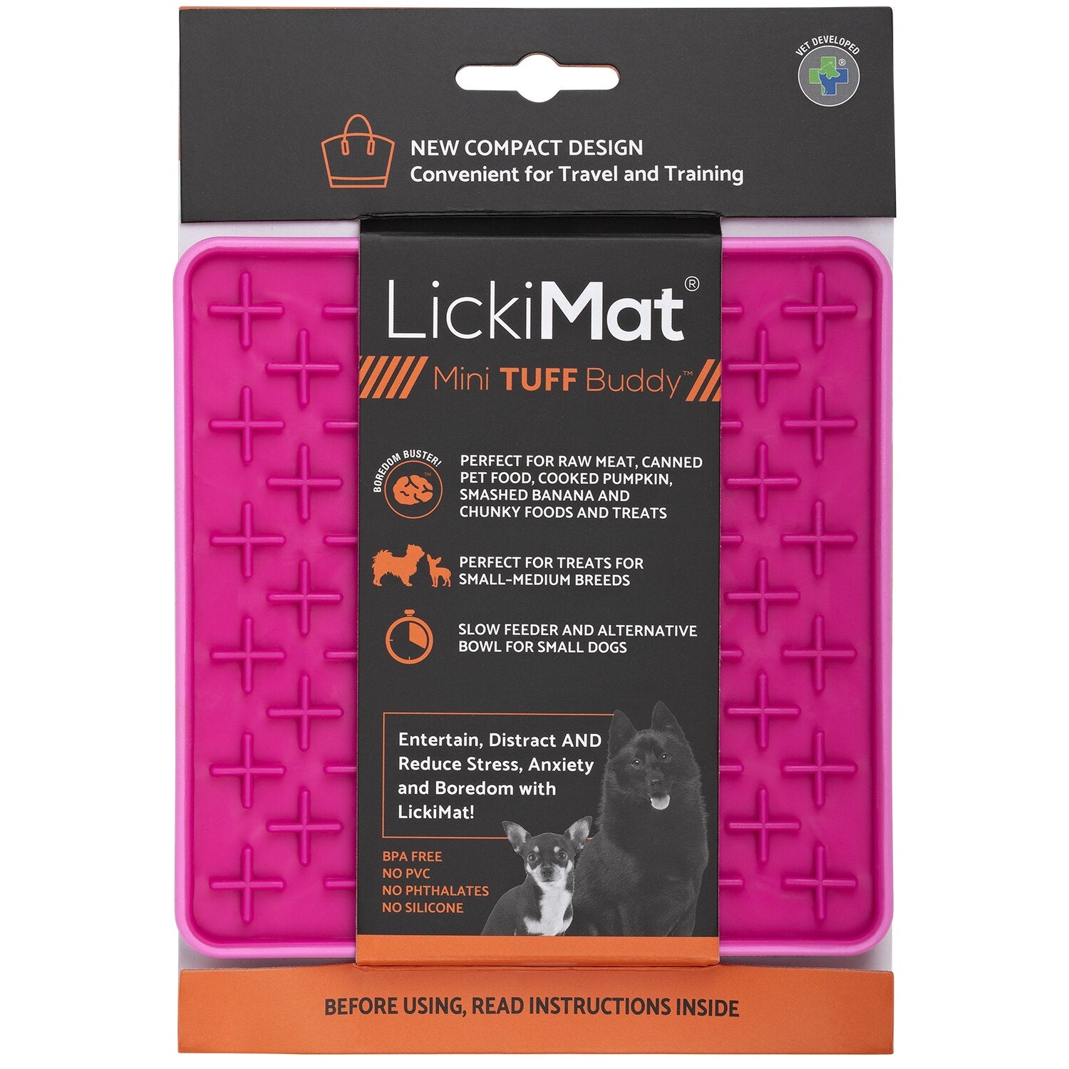 LickiMat bowls Pink LickiMat Mini Tuff Buddy