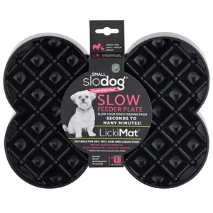 LickiMat bowls Black LickiMat Small Slodog Slow Feeder