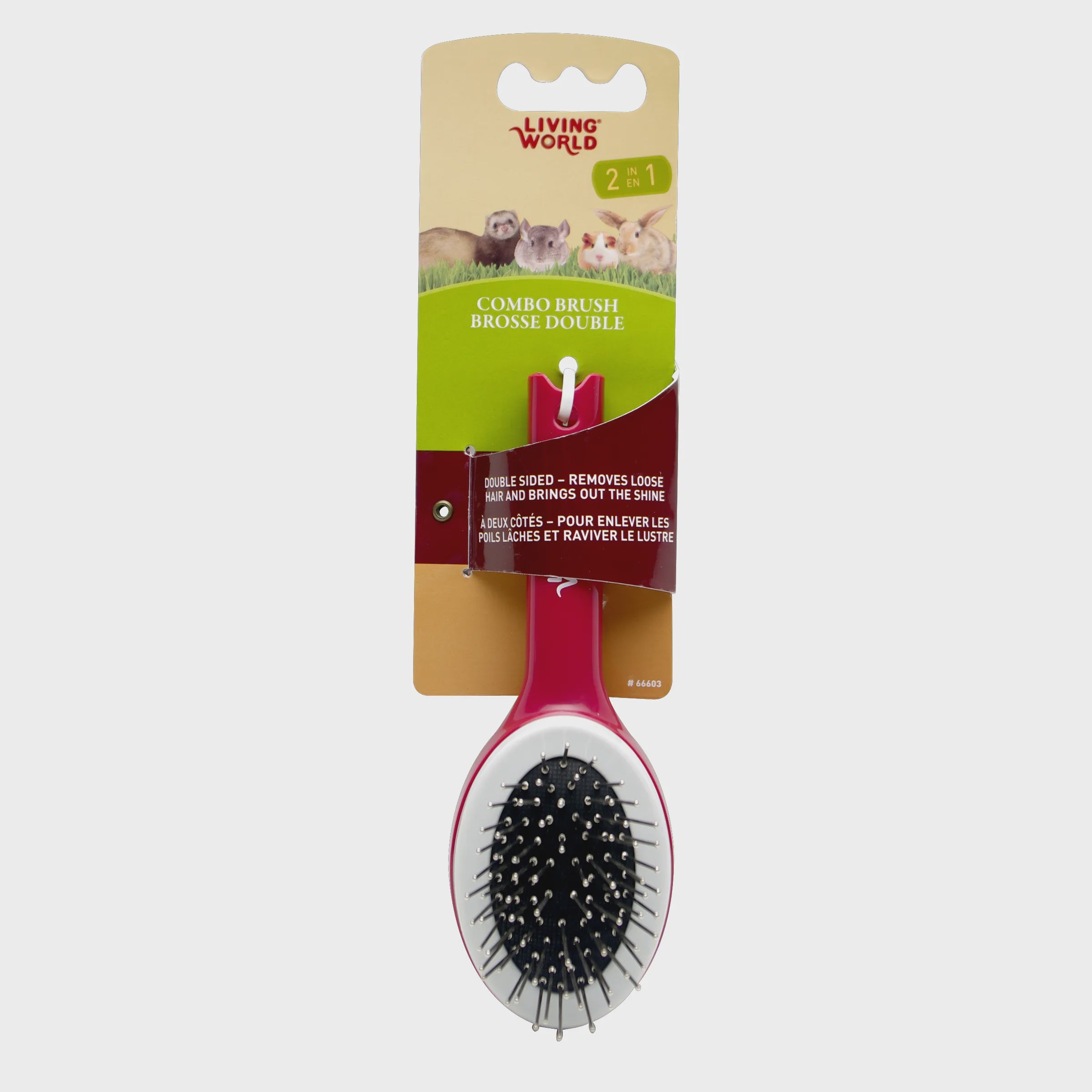 Living World Grooming Aids Living World Small Animal Combo Brush