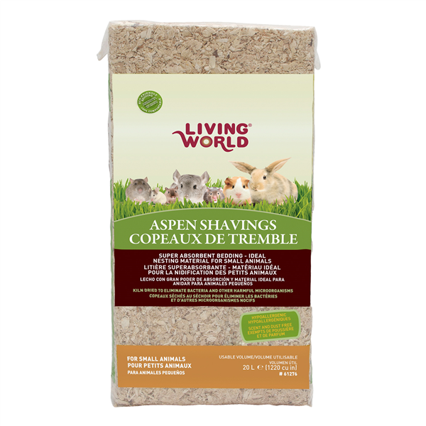 Living World small animal Living World Aspen Shavings Small Animal Bedding 20L