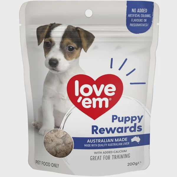 Love'em Treats Love 'em Liver Puppy Rewards 200g