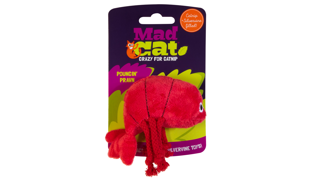 Mad Cat Toys Mad Cat  Pouncin Prawn Cat Toy