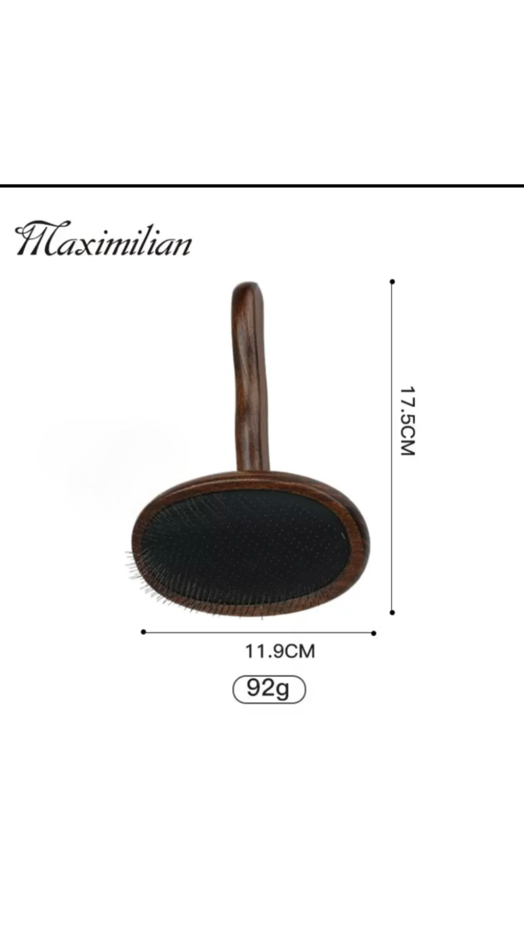 Maximilian Grooming Aids Wooden Slicker Brush