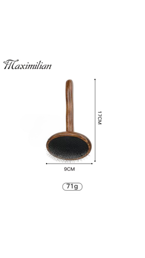 Maximilian Grooming Aids Small Wooden Slicker Brush