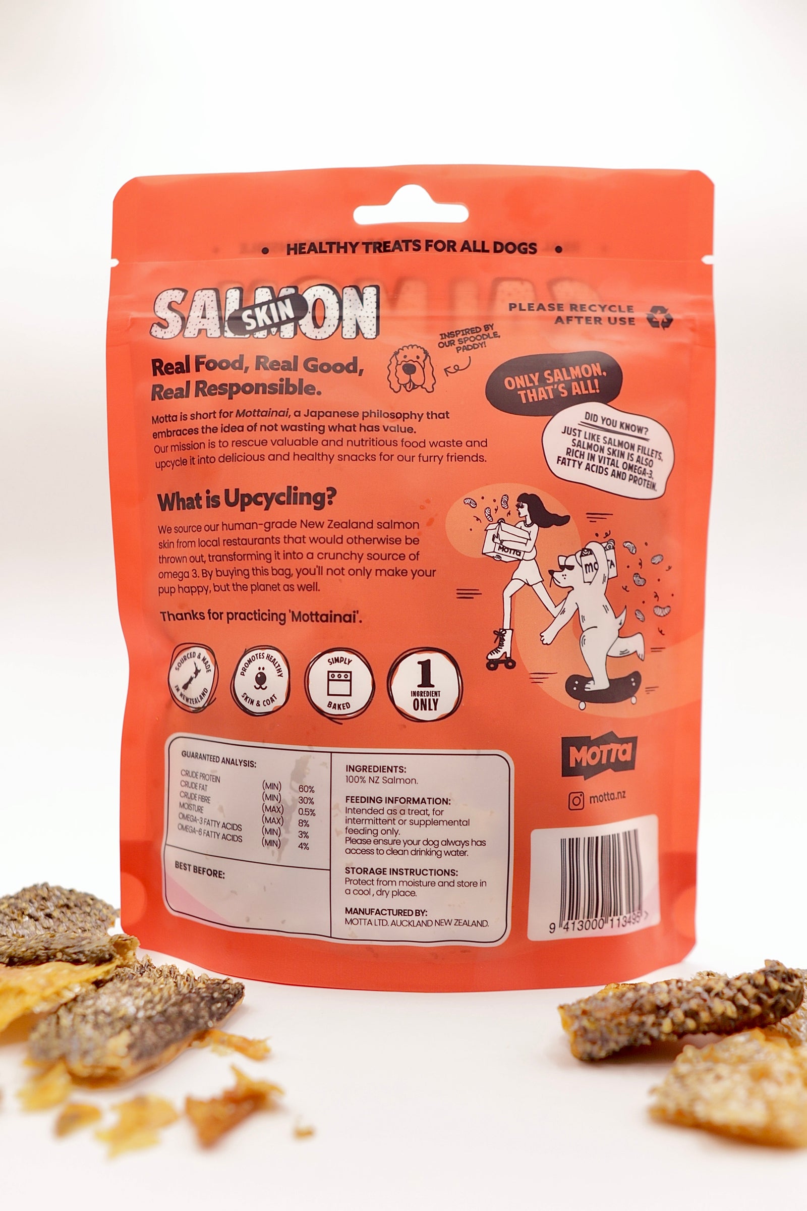 Motta Treats Motta Salmon Skin bites