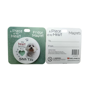 Mt Meru accessories Shih Tzu A Piece of my Heart Fridge Magnet