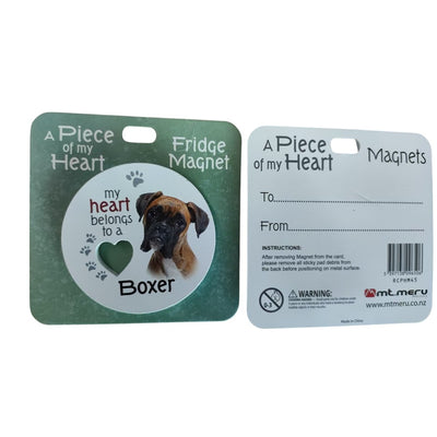 Mt Meru accessories Boxer A Piece of my Heart Fridge Magnet