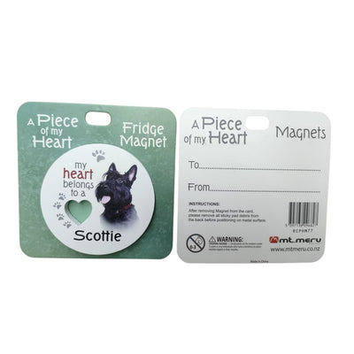 Mt Meru accessories Scottie A Piece of my Heart Fridge Magnet