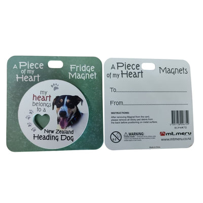 Mt Meru accessories Heading Dog A Piece of my Heart Fridge Magnet