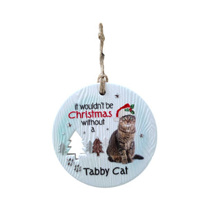 Mt Meru accessories Tabby Cat Xmas Wishes Tree Ornament