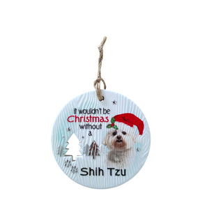 Mt Meru accessories Shih Tzu Xmas Wishes Tree Ornament