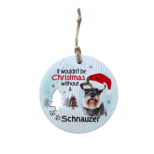 Mt Meru accessories Schnauzer Xmas Wishes Tree Ornament