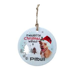 Mt Meru accessories Pitbull Xmas Wishes Tree Ornament