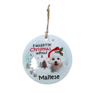 Mt Meru accessories Maltese Xmas Wishes Tree Ornament