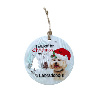 Mt Meru accessories Labradoodle Xmas Wishes Tree Ornament