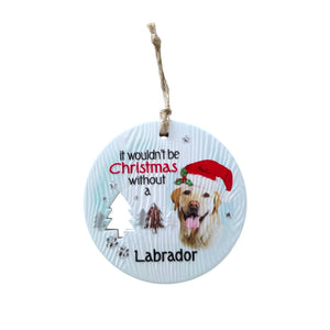 Mt Meru accessories Golden Labrador Xmas Wishes Tree Ornament