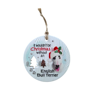 Mt Meru accessories English Bull Terrier Xmas Wishes Tree Ornament