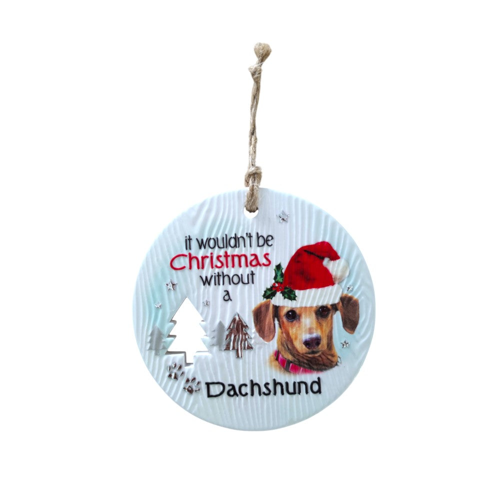 Mt Meru accessories Dachshund Xmas Wishes Tree Ornament