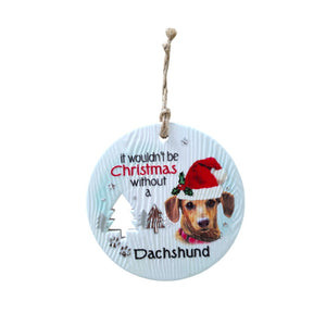 Mt Meru accessories Dachshund Xmas Wishes Tree Ornament