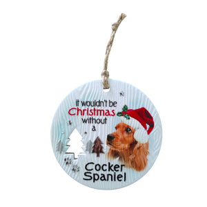 Mt Meru accessories Cocker Spaniel Xmas Wishes Tree Ornament