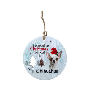 Mt Meru accessories Chihuahua Short Hair Xmas Wishes Tree Ornament