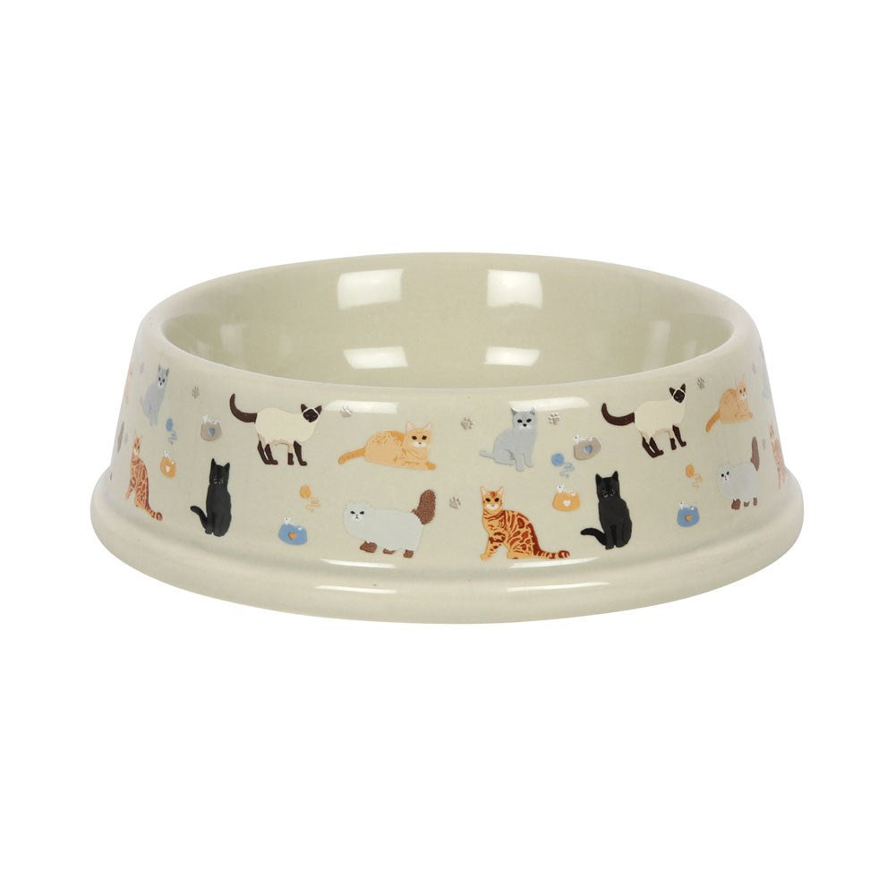Mt Meru bowls Cat Print Food Bowl
