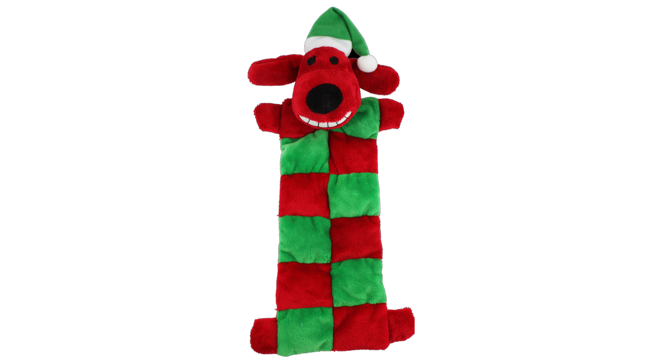 multipet Toys Loofa Xmas Squeeker Mat Dog Toy