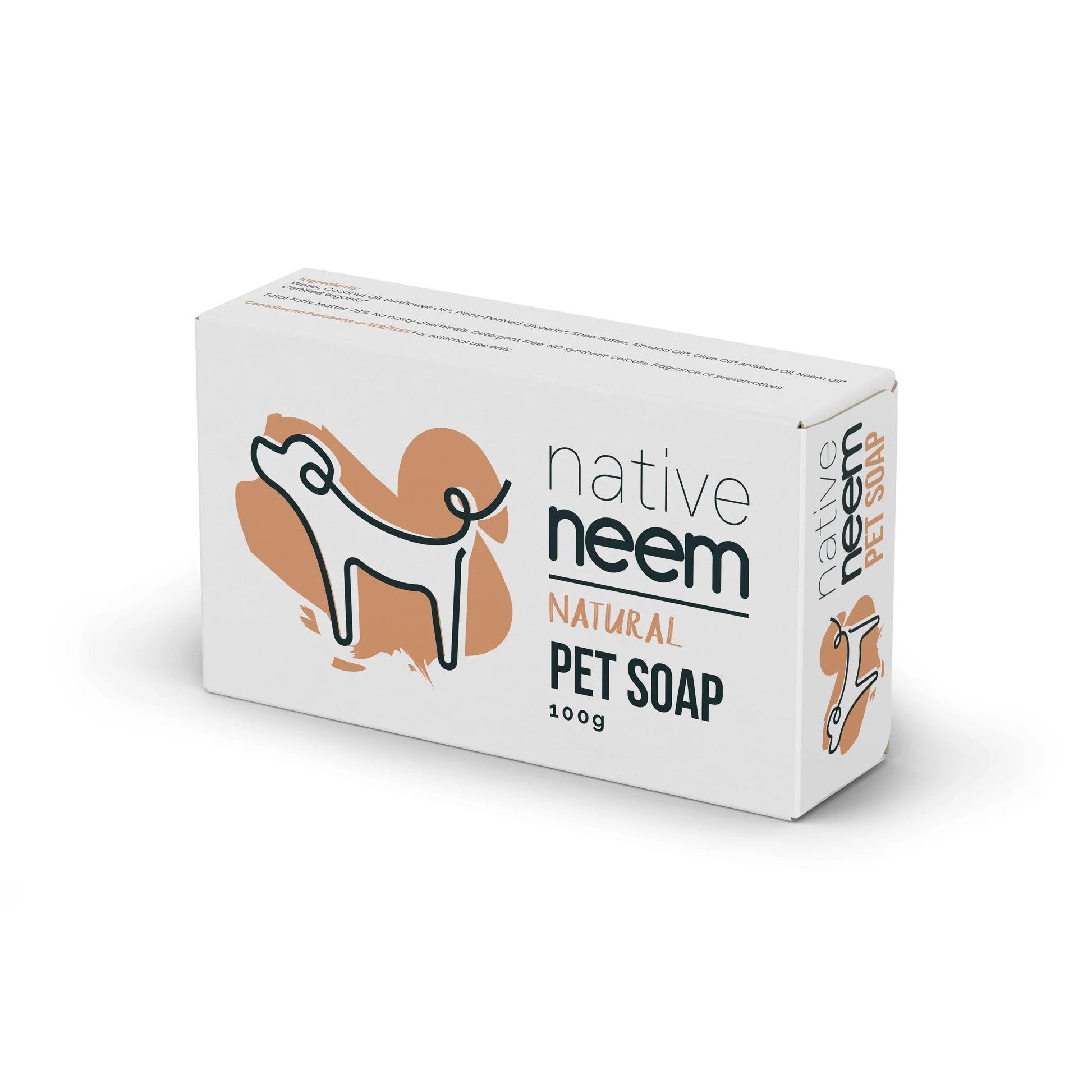 Native Neem Toiletries Native Neem Natural Pet Soap 100g