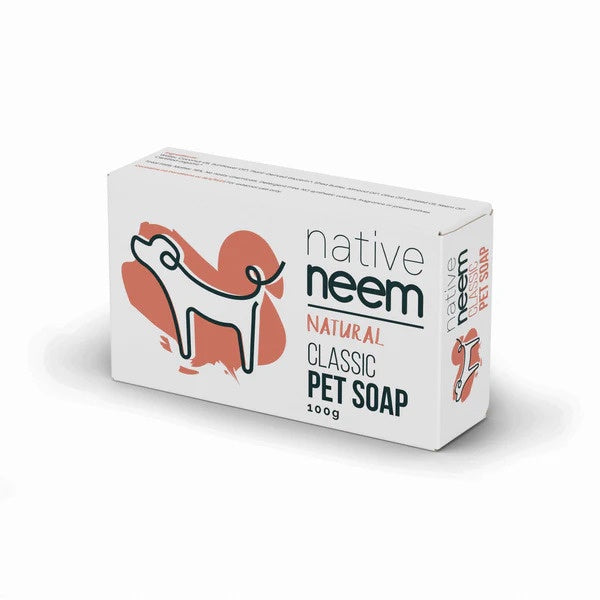 Native Neem Toiletries Organic Neem Pet Soap  Bar Classic 100g