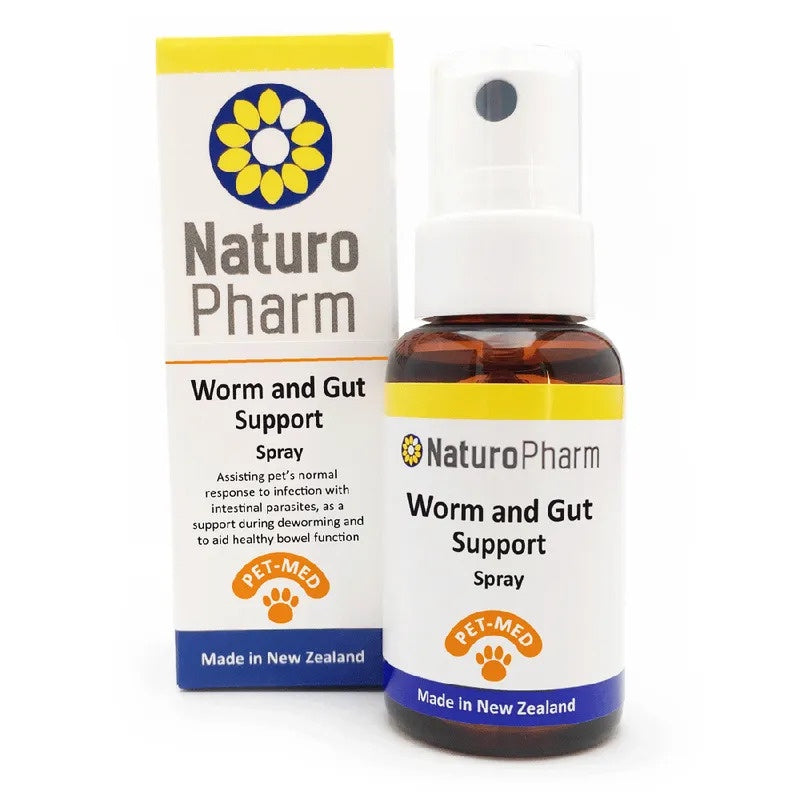Naturopharm Dispensary Naturopharm Homeopathic Pet Med Worm & Gut Support Oral Spray 25ml