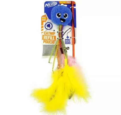 Nerf Toys Nerf Ultraplush Octopus Cat Toy with Catnip Pouch