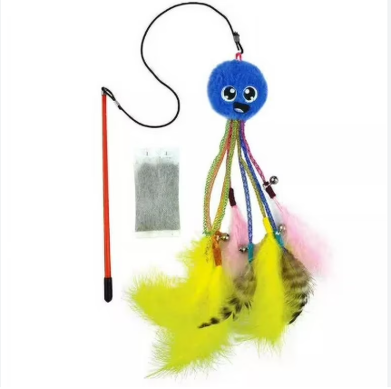 Nerf Toys Nerf Ultraplush Octopus Cat Toy with Catnip Pouch