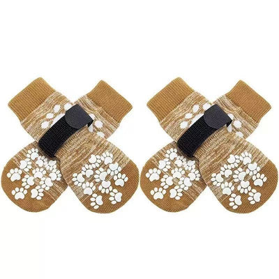 Not specified accessories S / Light Brown Anti Slip Pet Socks