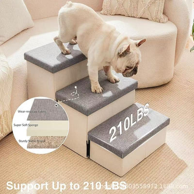 Not specified accessories Foldable Pet Stairs with Storage