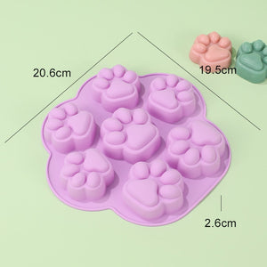 Not specified accessories Purple Paw Print Freezer Mould