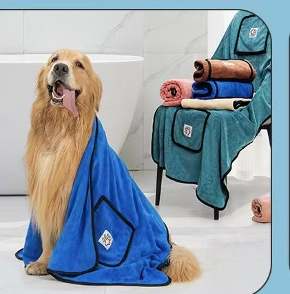 Not specified accessories M 100 * 50cm / Blue Pet Towel 400gsm