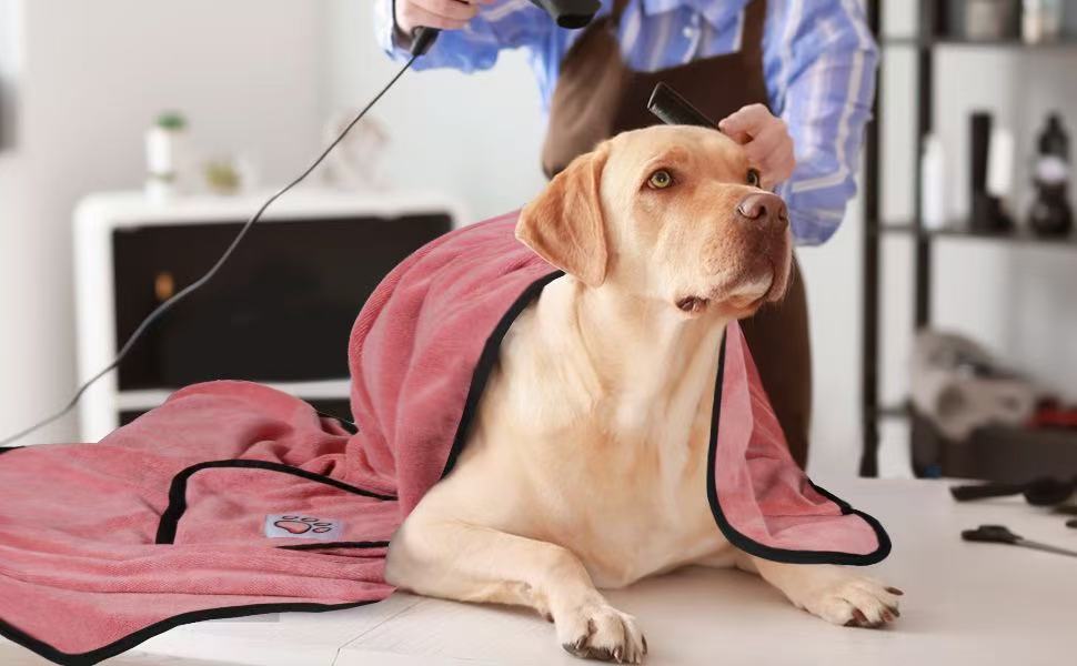 Not specified accessories M 100 * 50cm / Pink Pet Towel 400gsm