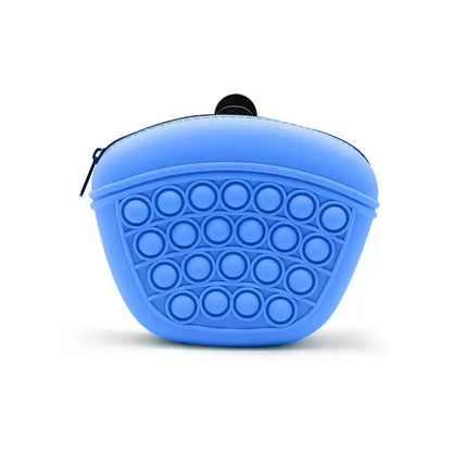 Not specified accessories Blue Silicone Pet Treat Pouch