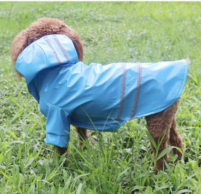 Not specified Apparel S / Blue Reflective Dog Raincoat