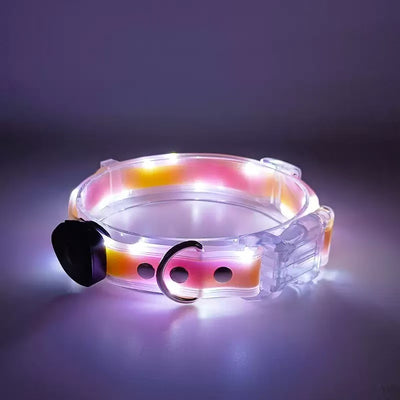 Not specified Collars / Leads Pink& Orange LED Collar