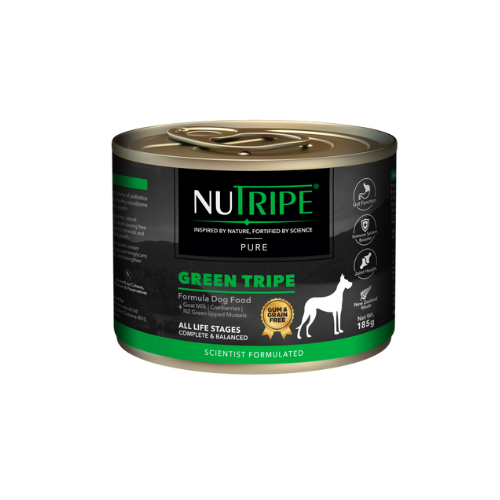 Nutripe Canned Food Nutripe Pure Green Tripe Dog Food 185g Can