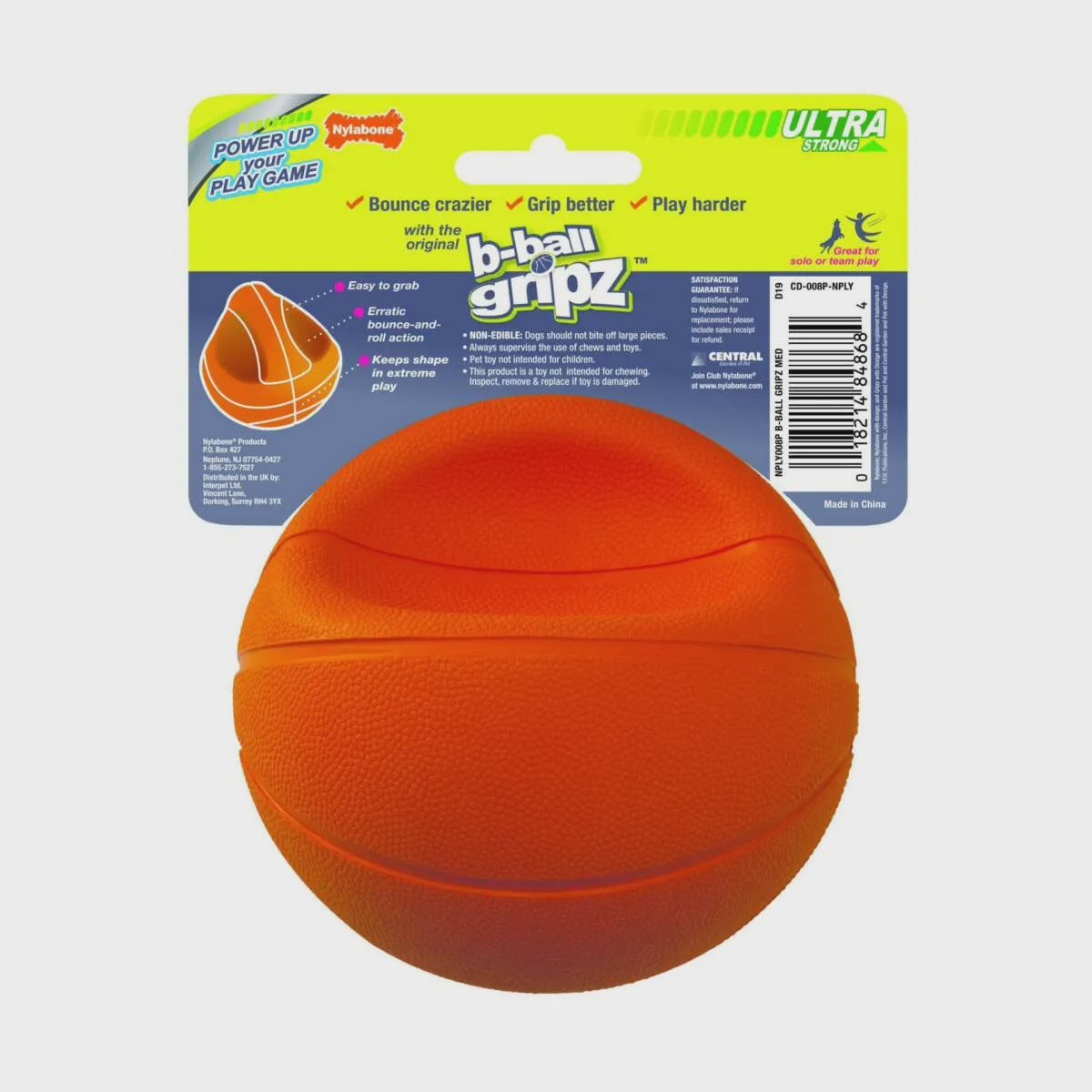 Nylabone Toys Nylabone Basketball Gripz