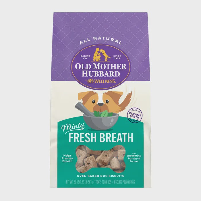 OMH Treats Old Mother Hubbard Minty Fresh Breath Mini Dog Treats 566g