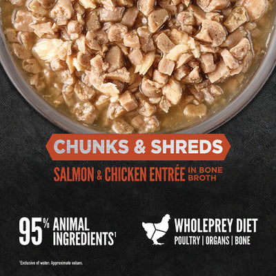 Orijen Canned Food Orijen Cat Salmon & Chicken, Chunks & Shreds in Bone Broth