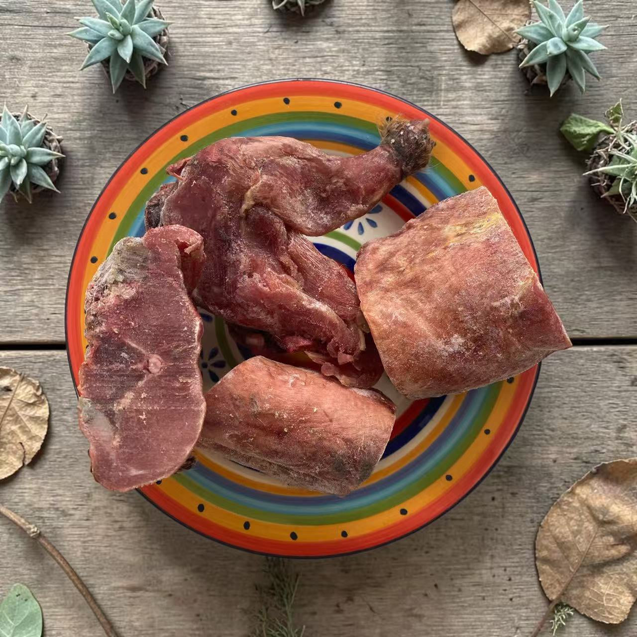 Out Of The Wild Frozen Food Rabbit Chunks