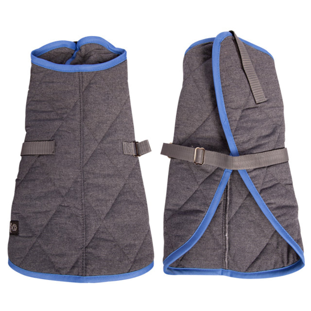 Pet One Apparel Charcoal/Blue / 35cm Pet One Dog Coat - Night Sleeper