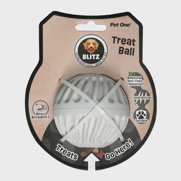 Pet One Blitz Rubber Treat Ball